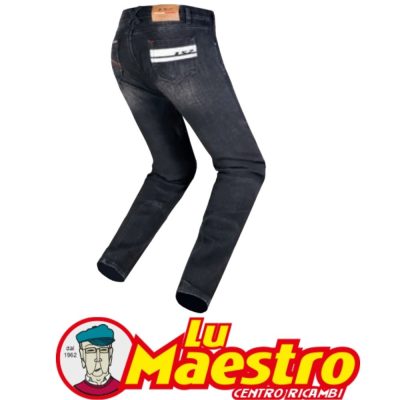 Pantalone da Moto LS2 Jeans DAKOTA DONNA Nero con Kevlar Protezione Ginocchio