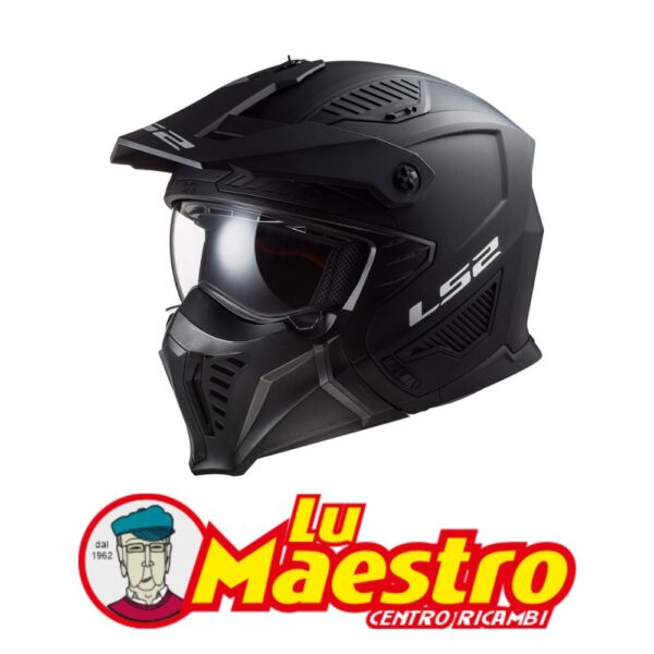 Casco con Mentoniera Staccabile LS2 Drifter OF606 Nero Opaco Solid Black Flip Up Ls2 Helmet