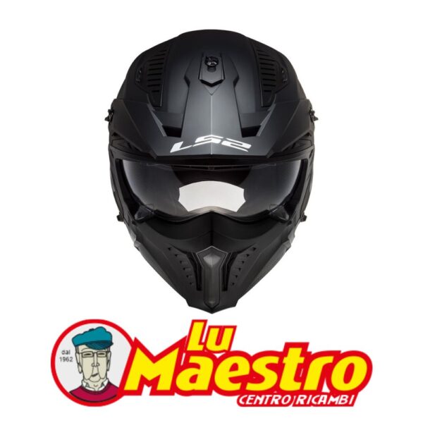 Casco con Mentoniera Staccabile LS2 Drifter OF606 Nero Opaco Solid Black Flip Up Ls2 Helmet
