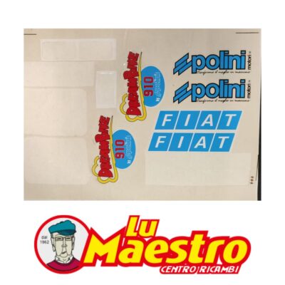 143.635.024 Tabella Set Adesivi Originale Polini per MInimoto 6 pz Dreambike Non Completo