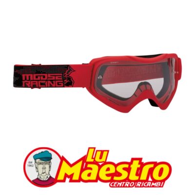 26012654 Occhiali Cross Moose Racing Qualifier Rosso Agroid Red