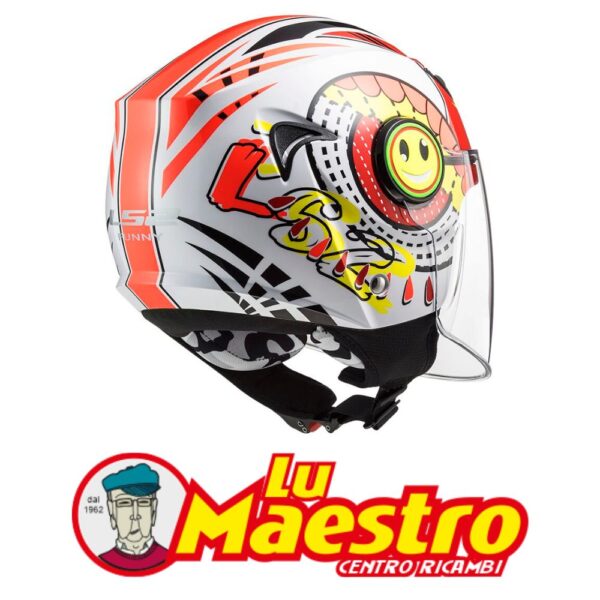Casco Bambini Jet Junior Visiera Lunga LS2 OF602 FUNNY SLUCH LS2 Junior Open Face Helmet