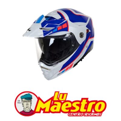 Casco Modulare Moto Scorpion Exo ADX-2 Camino Bianco Blue Rosso Helmet Flip-Up Pearl White Blue Red PJ