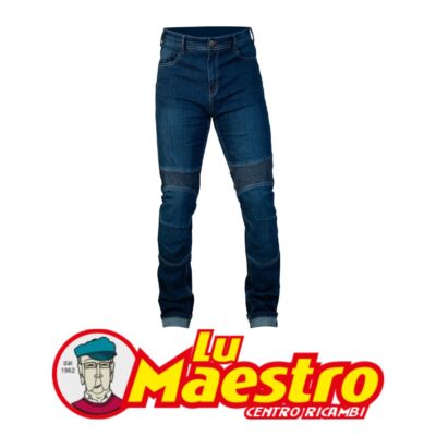 Pantalone Jeans Moto Humans HM83 Texas CE Man Colorado Blu Elasticizzati con Rinforzi