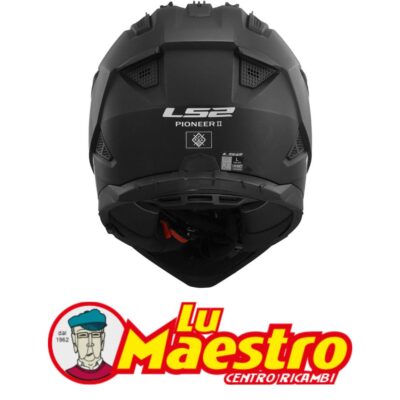 Casco Integrale LS2 MX702 PIONEER II Nero Opaco Helmet Full Face Matt Black