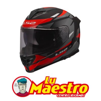 Casco Integrale LS2 FF818 STORM III Komai Grigio Rosso Opaco