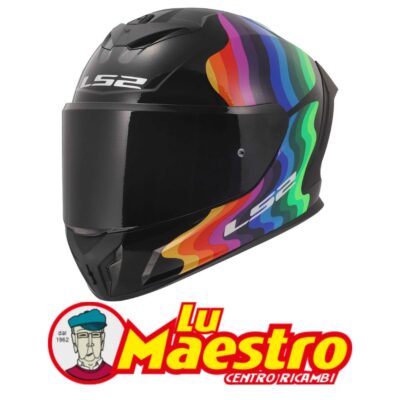 Casco per Moto Integrale LS2 FF820 Rapid III Flow Nero Rosso Blue Giallo