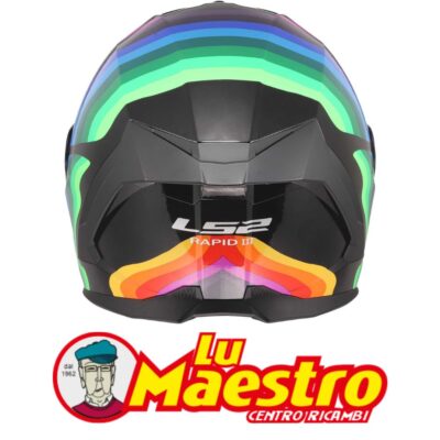 Casco per Moto Integrale LS2 FF820 Rapid III Flow Nero Rosso Blue Giallo